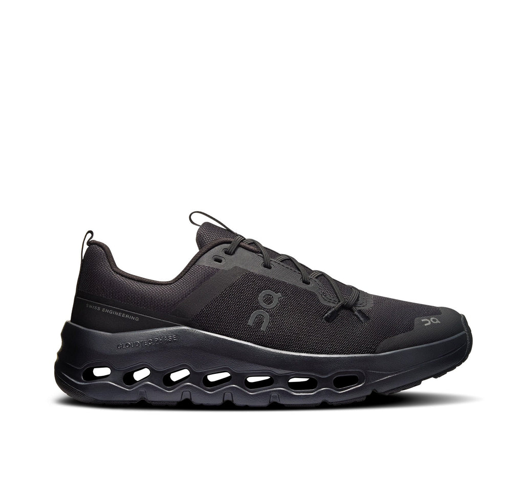 On Big Kids' Cloudleap Black Athletic Shoes product image 1, provided for visual reference and product detail review
