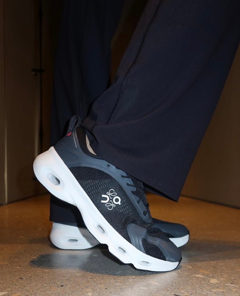 LOEWE x On Cloudsolo Black White Lifestyle Sneakers product image 2, provided for visual reference and product detail review