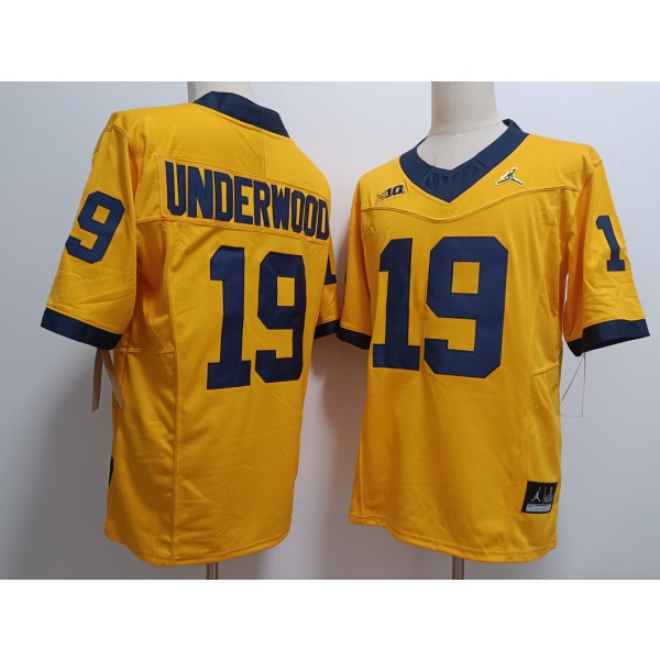 Bryce Underwood Michigan Wolverines Jersey – Yellow product image 1