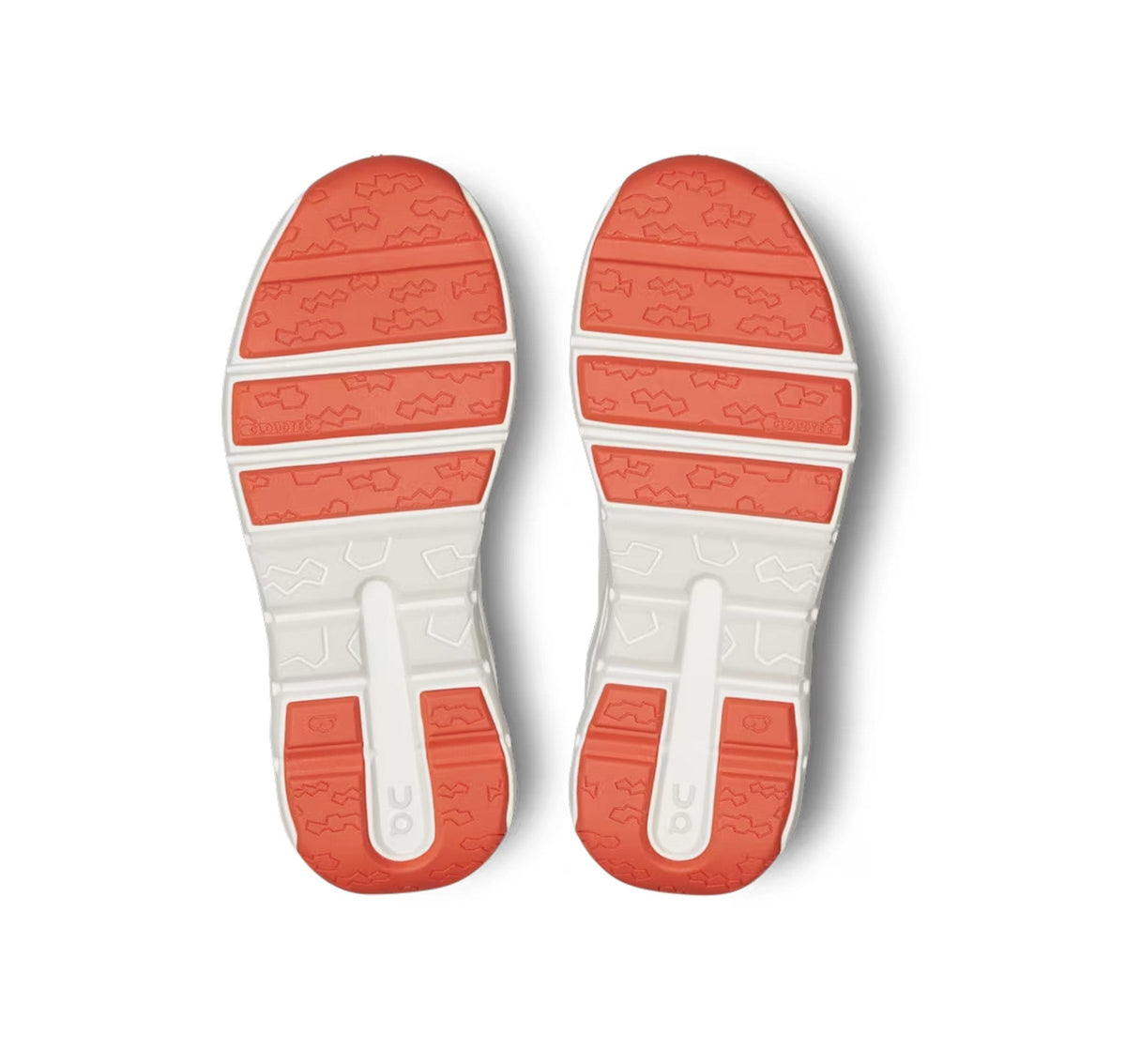On Little Kids' Cloudleap Ivory/Flame Athletic Shoes product image 6, provided for visual reference and product detail review