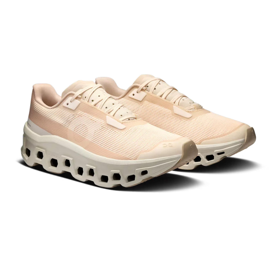 On Women Cloudmonster Void Dew/Ivory Running Shoes product image 2, provided for visual reference and product detail review
