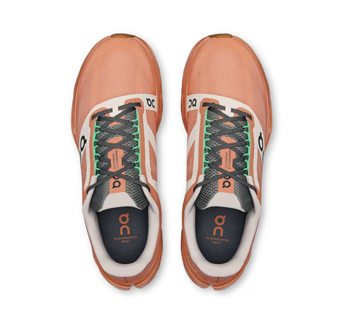 On Women Cloudsurfer Next Z5 Canyon/White Running Shoes product image 3, provided for visual reference and product detail