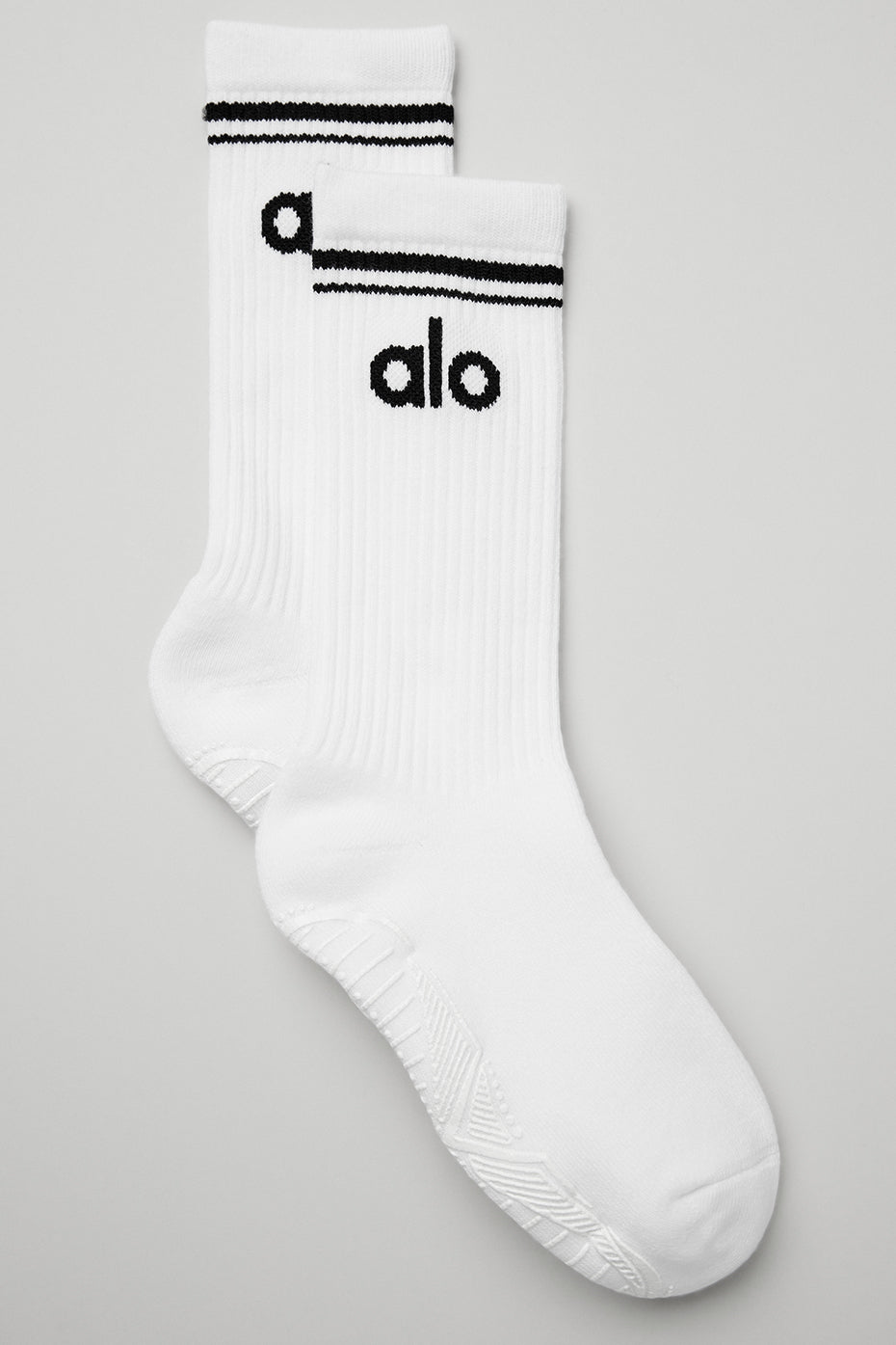 Throwback Barre Sock - White/Black for Women product image 1, provided for visual reference and product detail review