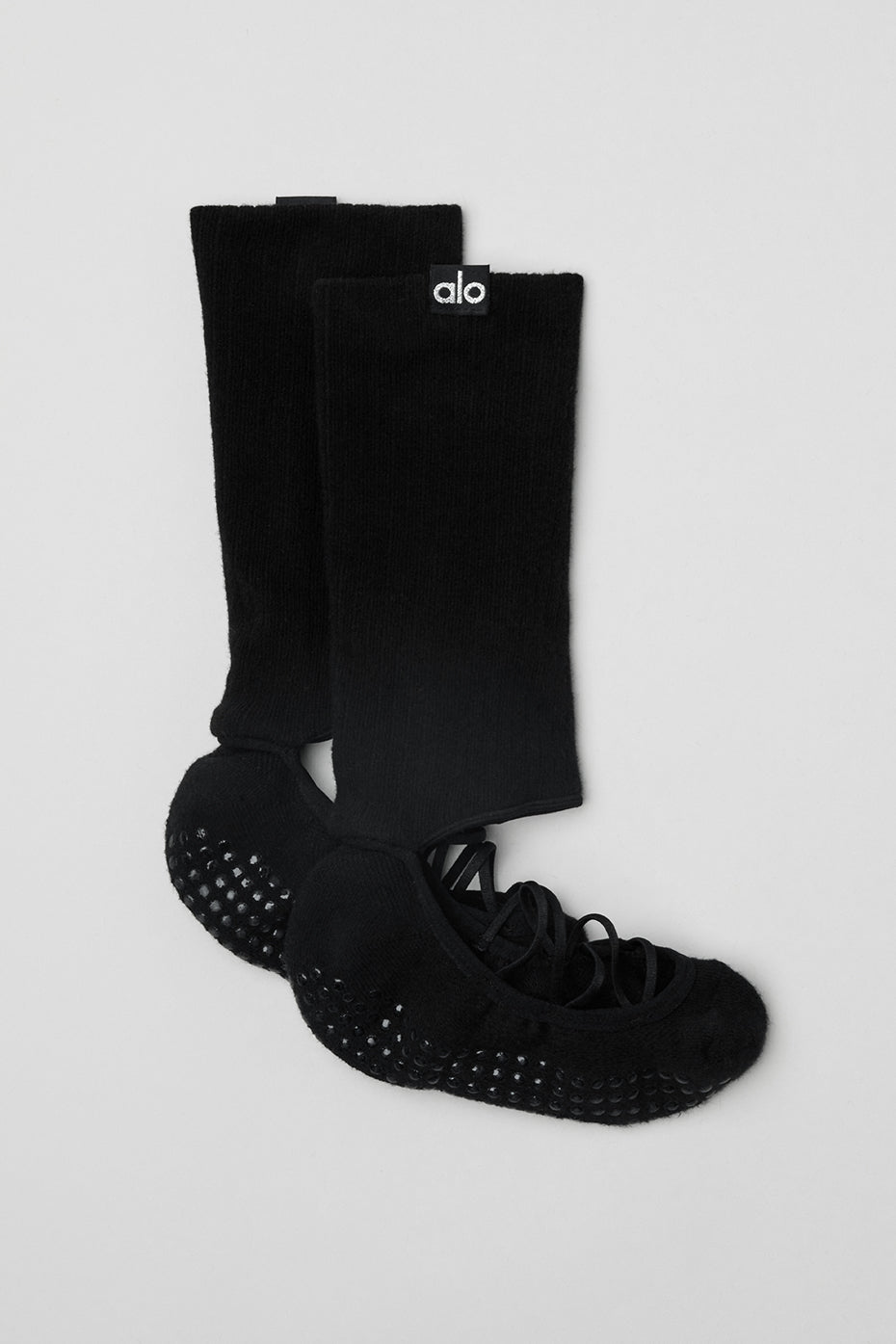 Strappy Siren Grip Sock - Black for Women product image 3, provided for visual reference and product detail review