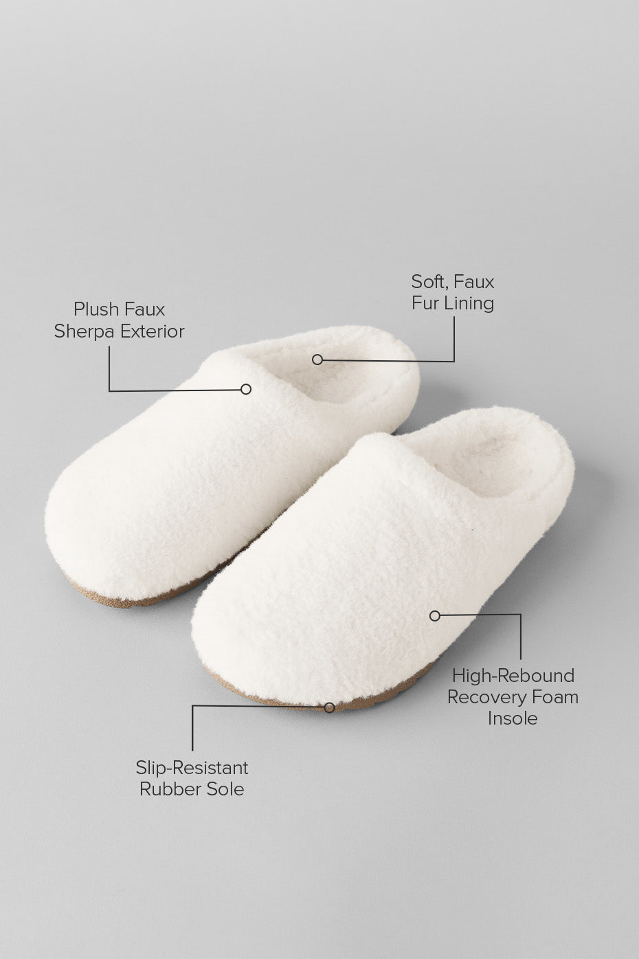 Sherpa Recovery Slipper - Ivory product image 2, provided for visual reference and product detail review
