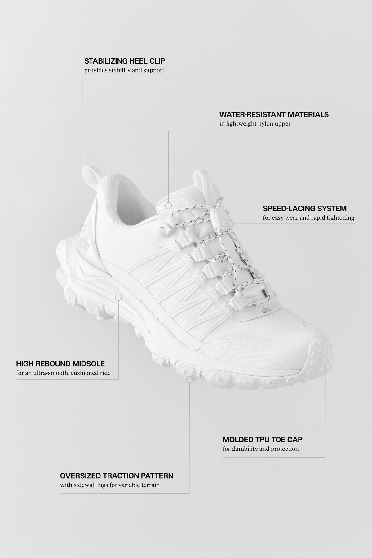 ALO Trail - White product image 2, provided for visual reference and product detail review
