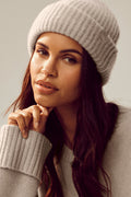 Courchevel Cashmere Beanie - Oat Heather product image 1, provided for visual reference and product detail review