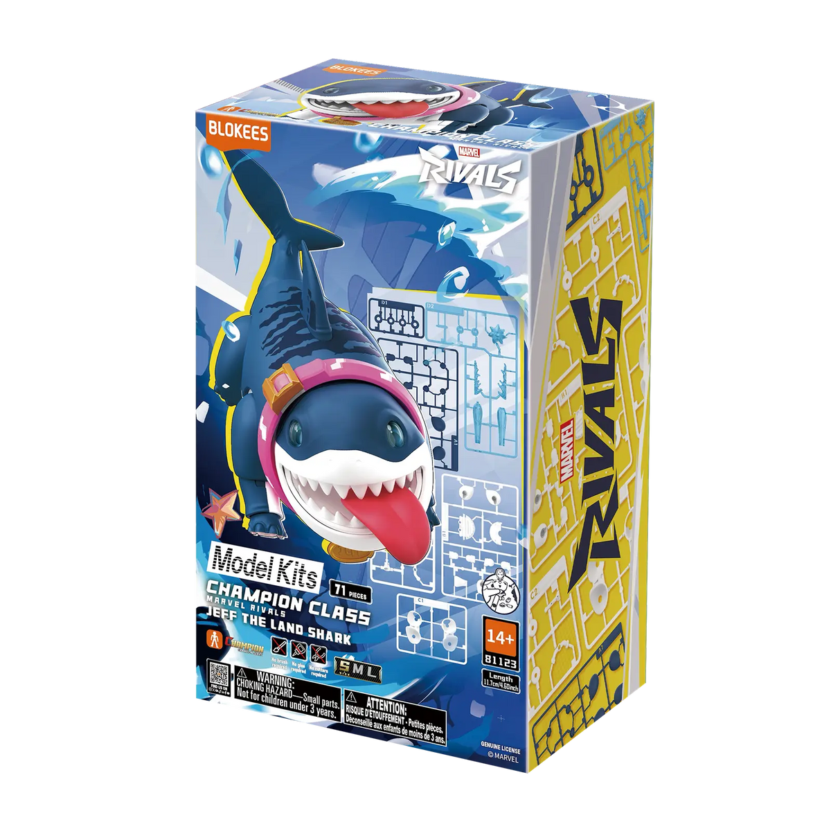 Marvel Rivals™ Champion Class 12 Jeff The Land Shark™ Model Kits | Blokees product image 4, provided for visual reference