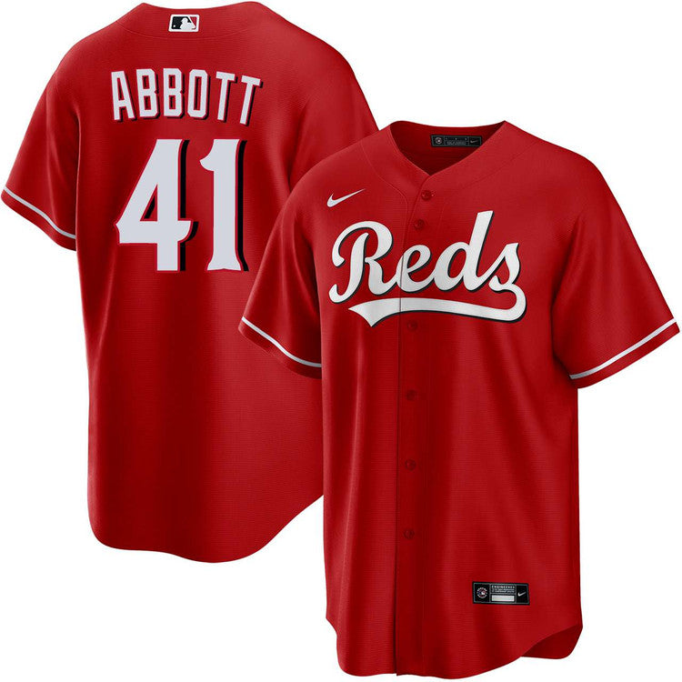 Andrew Abbott Cincinnati Reds Alternate Jersey - Red product image 1