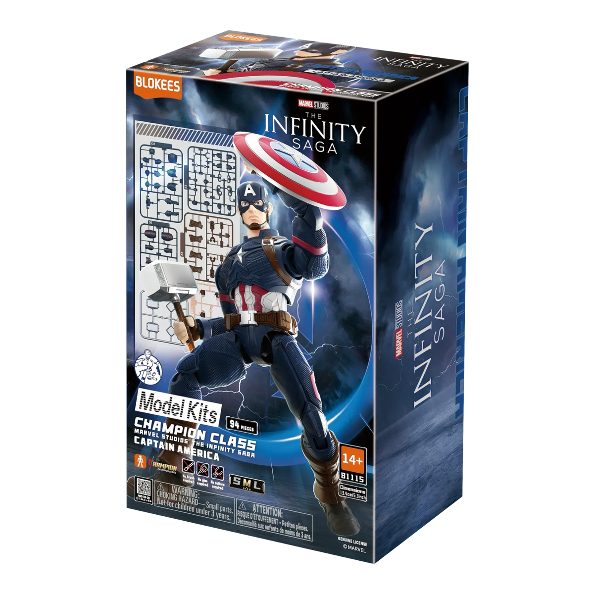 Blokees Captain America Action Character - Model Kit product image 11, provided for visual reference and product detail