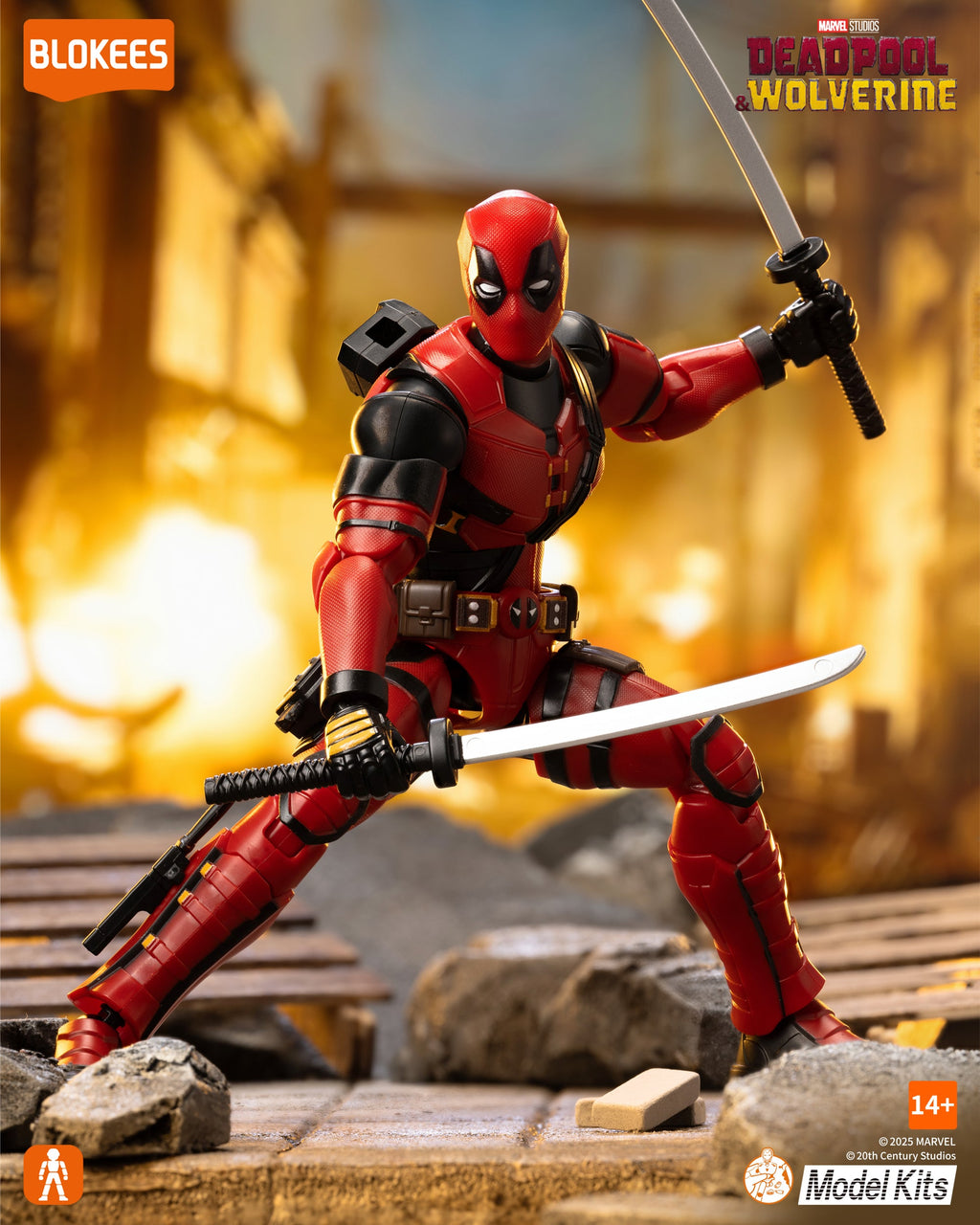Blokees Deadpool Action Character - Model Kit product image 8, provided for visual reference and product detail review