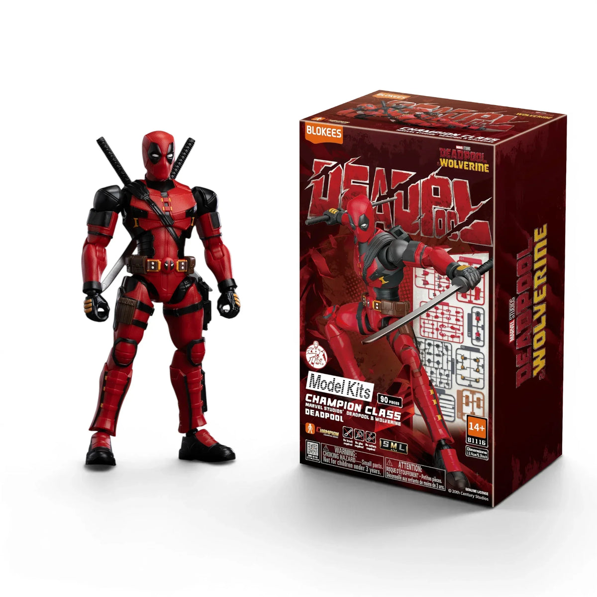 Blokees Deadpool Action Character - Model Kit product image 1, provided for visual reference and product detail review