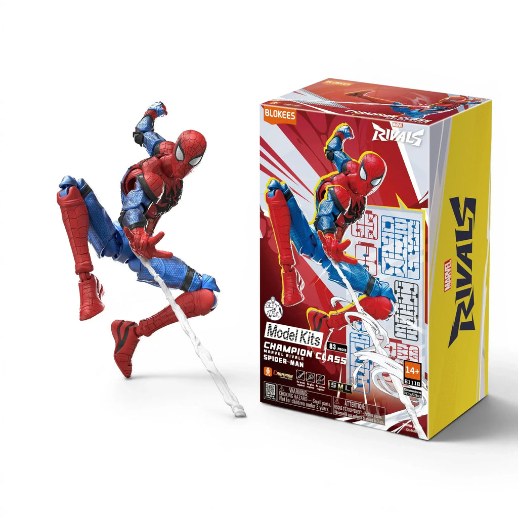 Blokees Marvel Rivals Spiderman Action Character - Model Kit product image 1, provided for visual reference and product