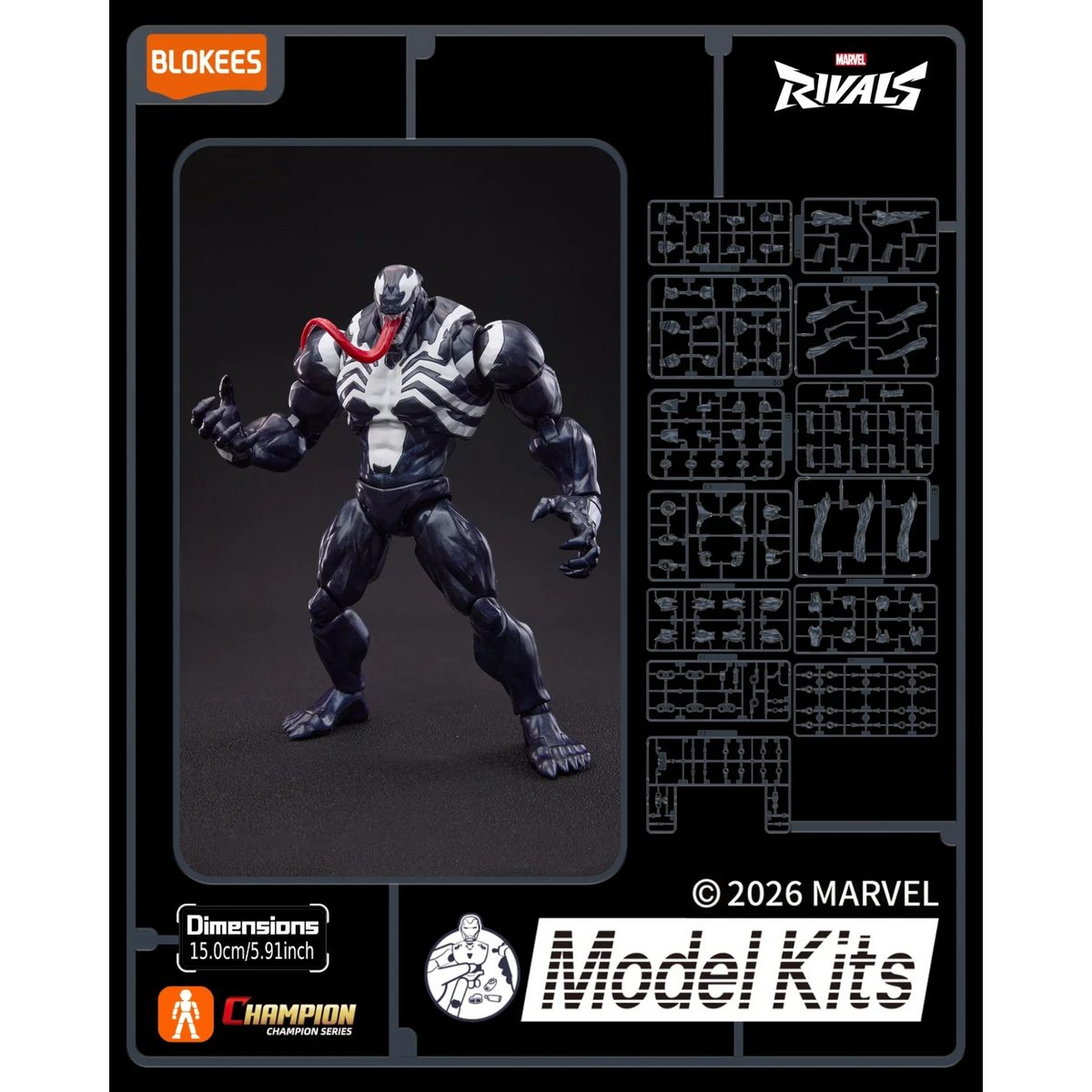 Blokees Marvel Rivals Venom Action Character - Model Kit product image 12, provided for visual reference and product detail