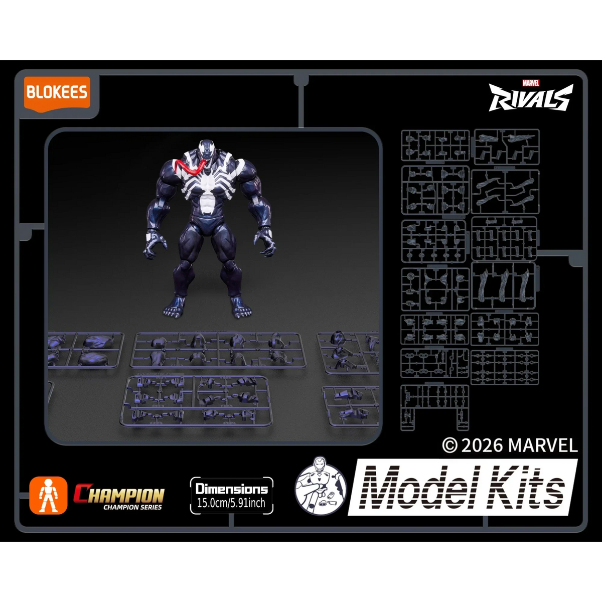 Blokees Marvel Rivals Venom Action Character - Model Kit product image 14, provided for visual reference and product detail