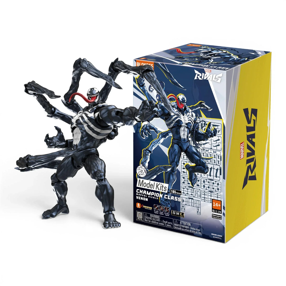 Blokees Marvel Rivals Venom Action Character - Model Kit product image 1, provided for visual reference and product detail