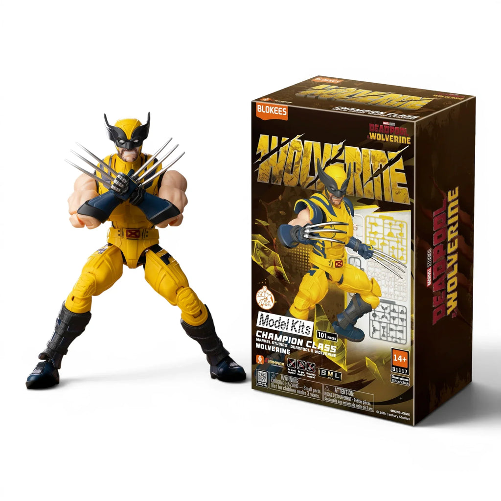 Blokees Wolverine Action Character - Model Kit product image 1, provided for visual reference and product detail review