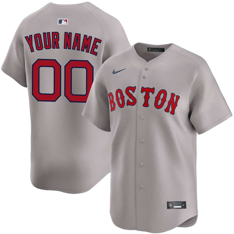 Custom Boston Red Sox Away Jersey - Gray product image 1