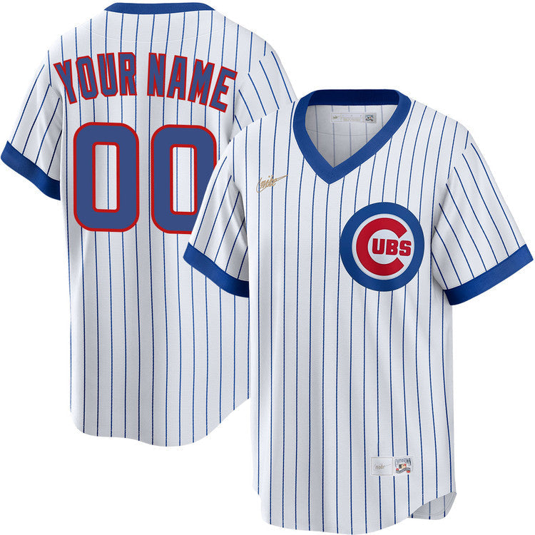Custom Chicago Cubs 1968-69 Cooperstown Jersey - White product image 1