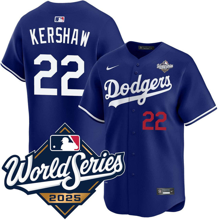 Clayton Kershaw Los Angeles Dodgers Alternate Royal Limited product image 1
