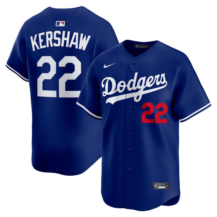 Clayton Kershaw Los Angeles Dodgers Alternate Royal Limited product image 1