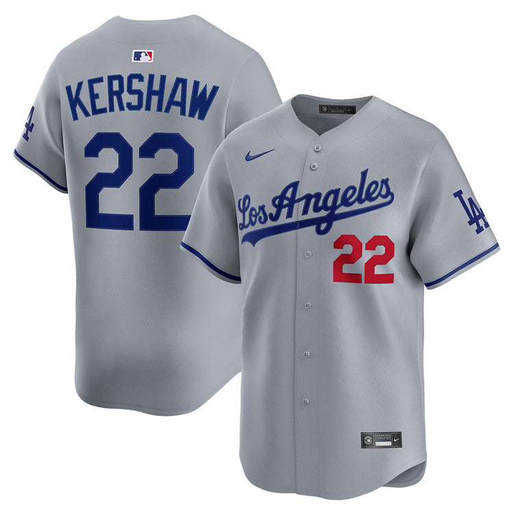 Clayton Kershaw Los Angeles Dodgers Road Limited Jersey product image 1