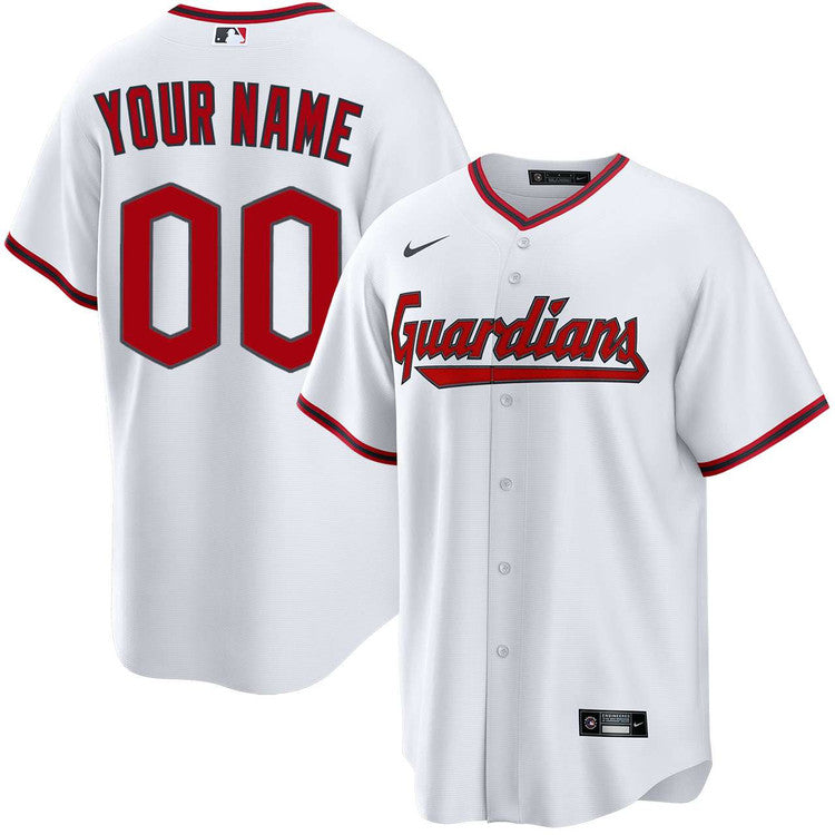 Custom Cleveland Guardians Home Jersey - White product image 1