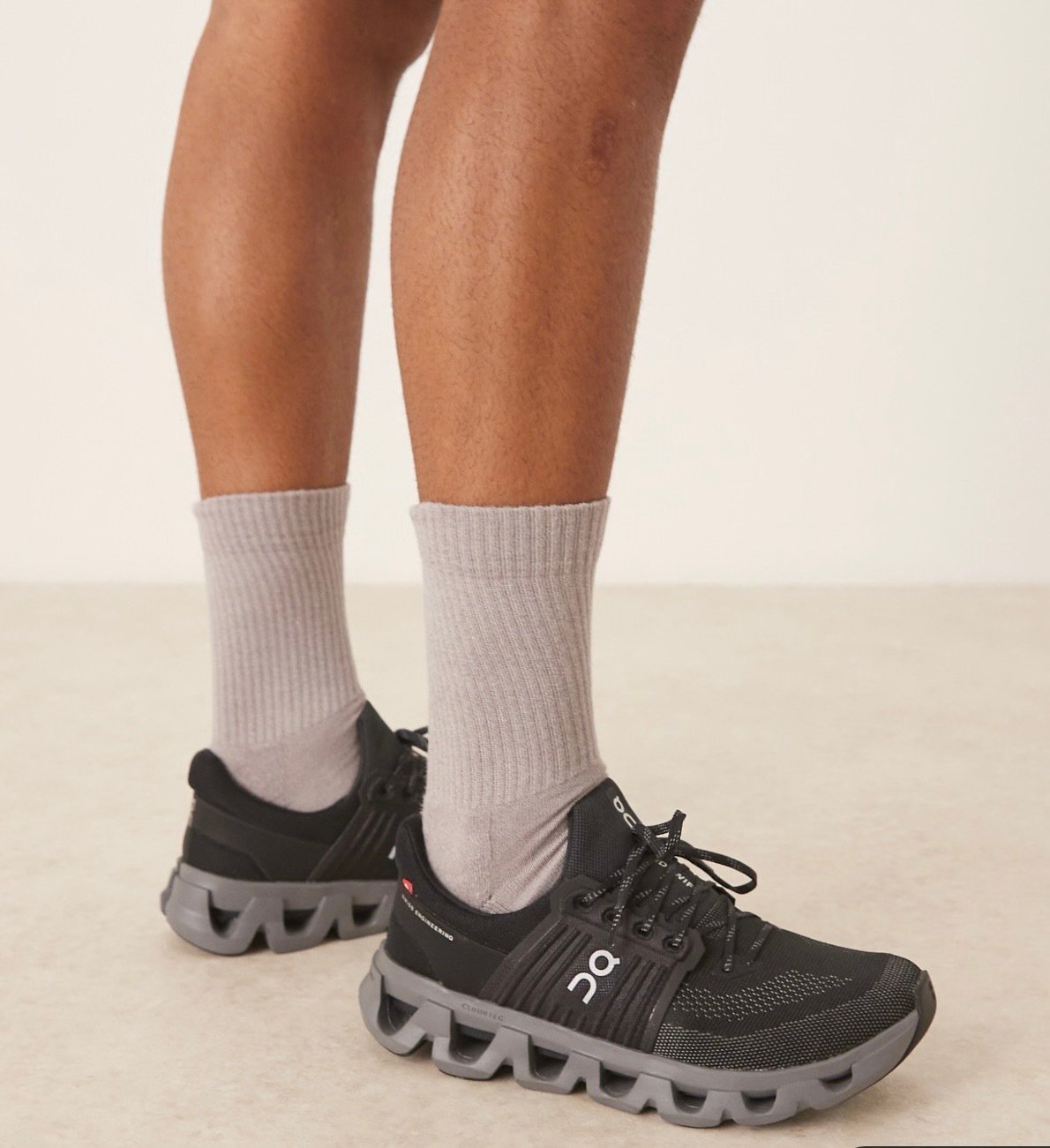 On Cloudswift 4 AD Black Rock Running Shoes product image 1, provided for visual reference and product detail review