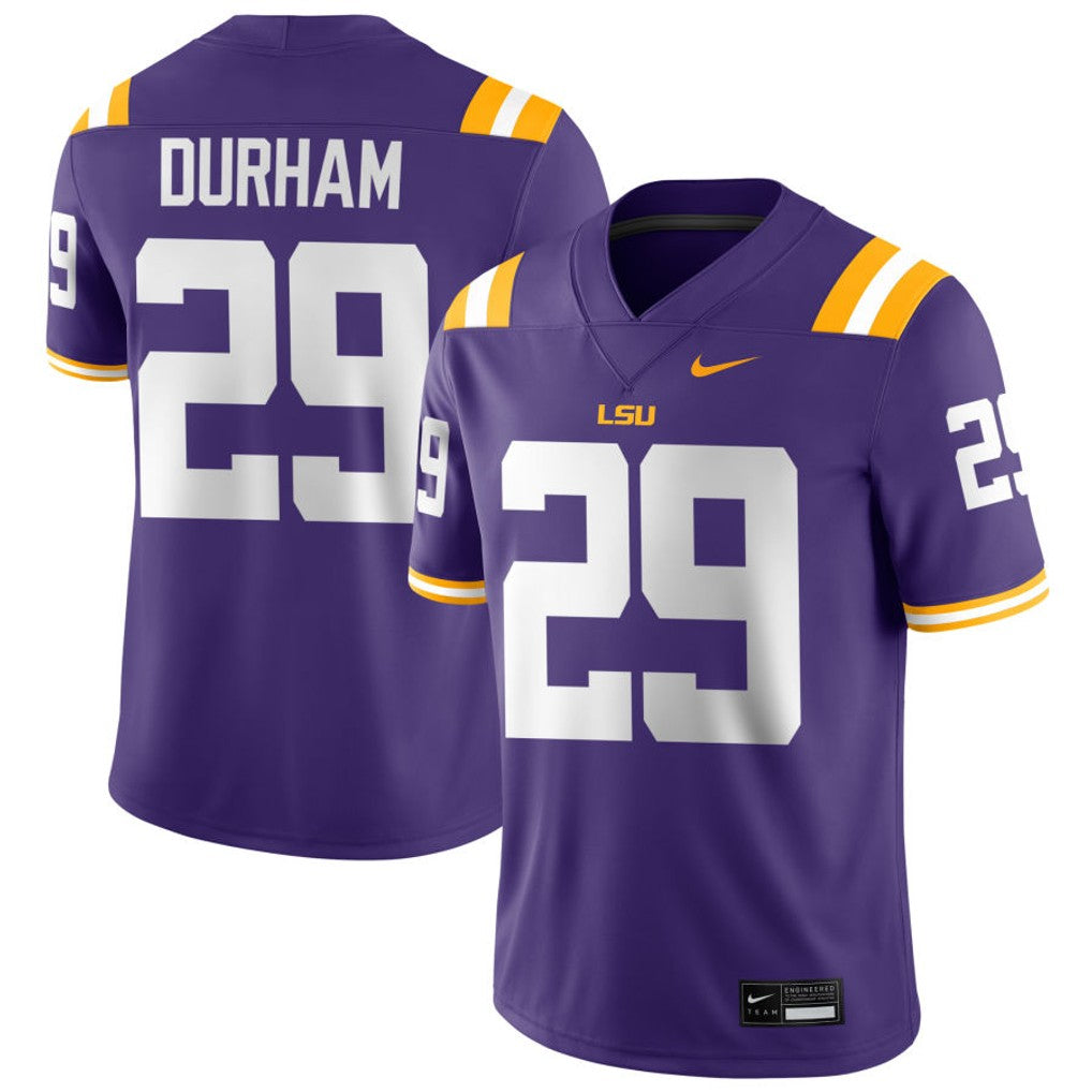 Caden Durham LSU Tigers Jersey - Purple product image 1