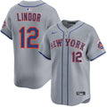Francisco Lindor New York Mets Road Player Jersey - Gray product image 1
