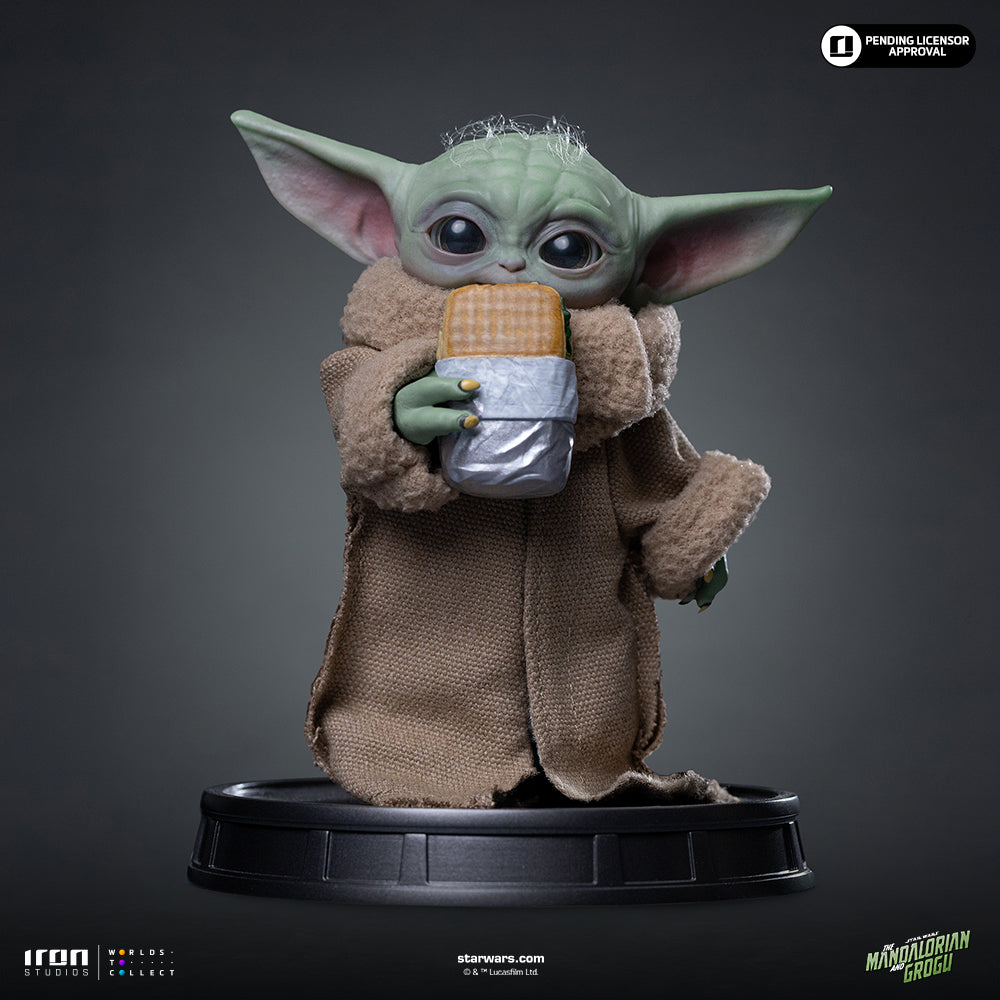 Grogu Food Cart Snack Statue - Iron Studios Mandalorian and Grogu Collection product image 2, provided for visual reference