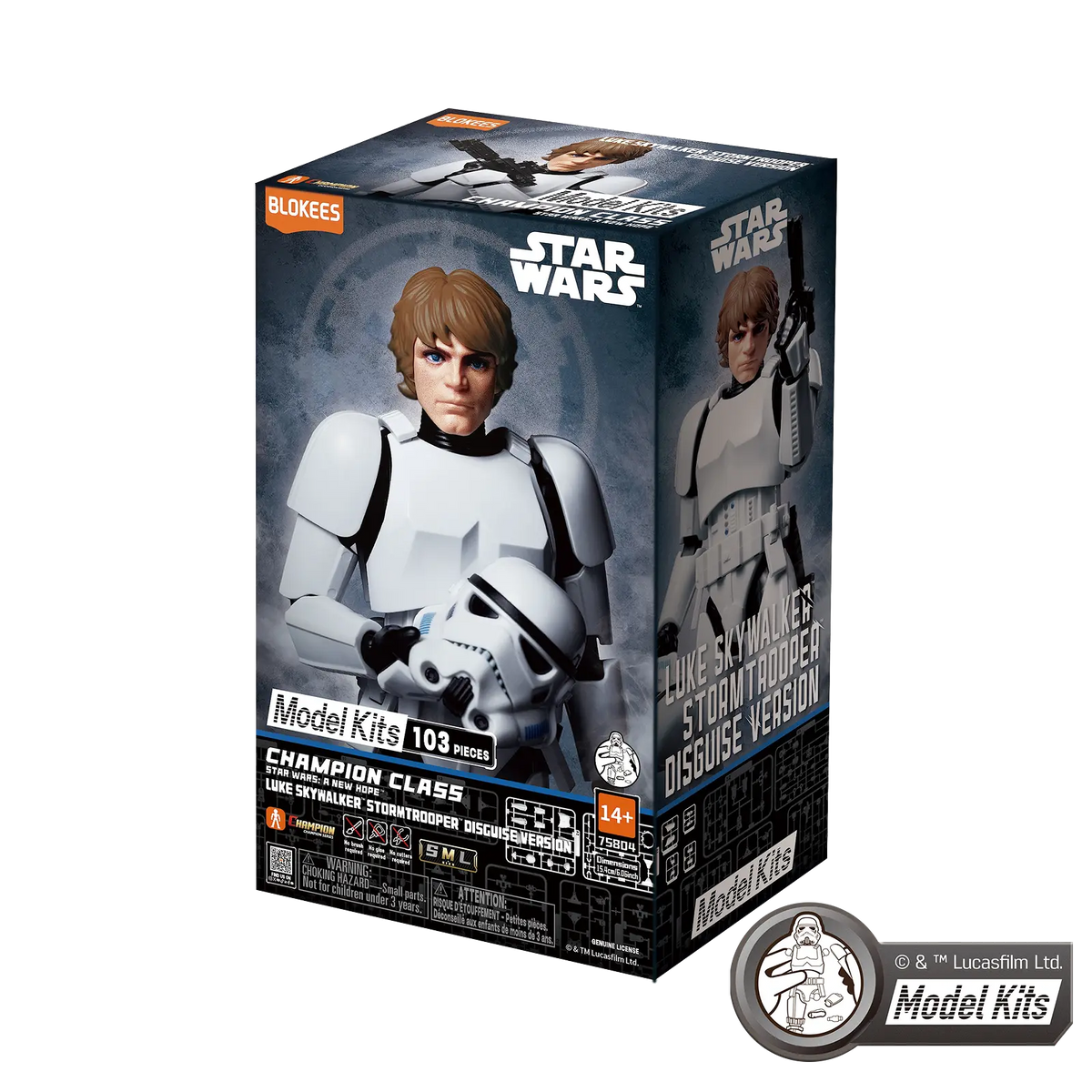 Star Wars: A New Hope™ Champion Class 04 Luke Skywalker™ Stormtrooper™ Disguise Version Model Kits | Blokees product image