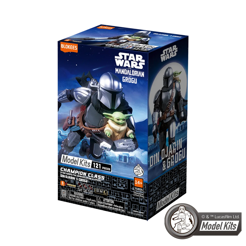 Star Wars: The Mandalorian & Grogu™ Champion Class 05 Din Djarin™ & Grogu™ Model Kits | Blokees product image 3, provided