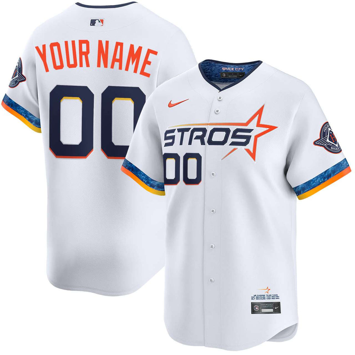 Custom Houston Astros City Connect Jersey - White product image 1