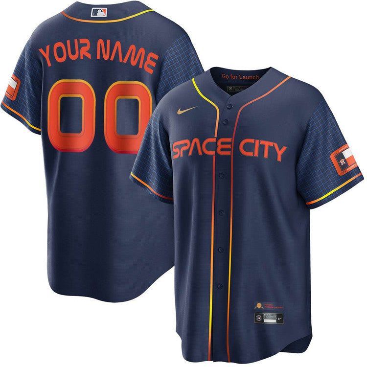Custom Houston Astros City Connect Space Jersey - Navy product image 1