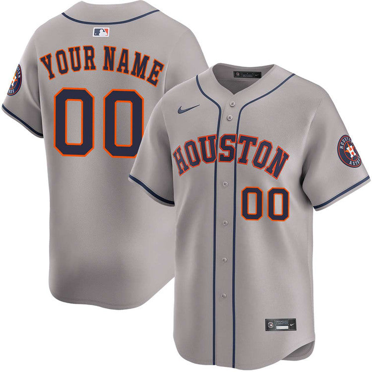 Custom Houston Astros Away Jersey - Gray product image 1