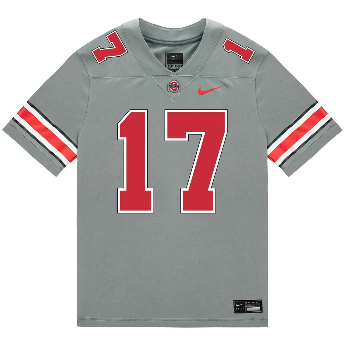Carnell Tate Ohio State Buckeyes Jersey – Grey product image 2