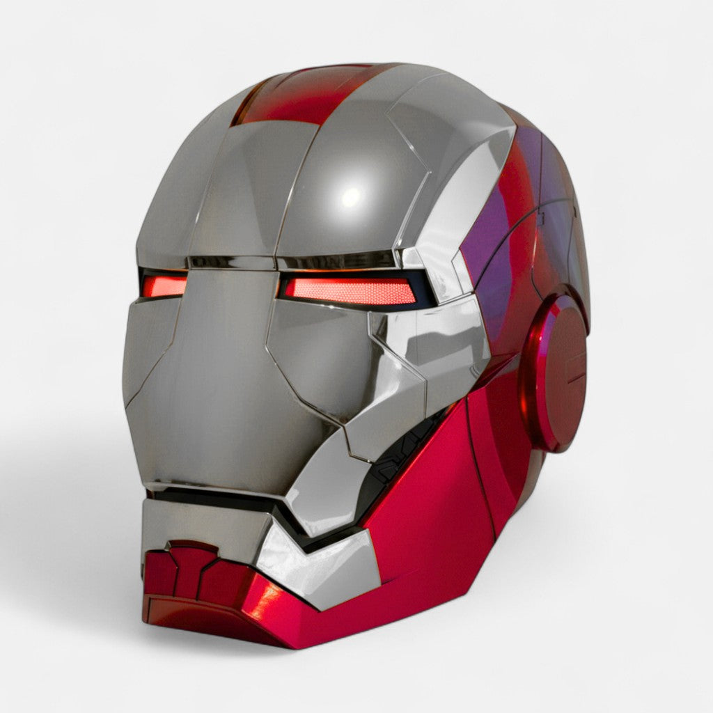 Iron Man MK5 Helmet Silver Edition with Voice Control product image 2, provided for visual reference and product detail