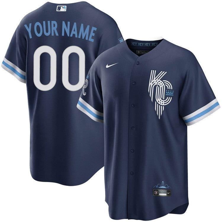 Custom Kansas City Royals Connect Jersey - Navy product image 1