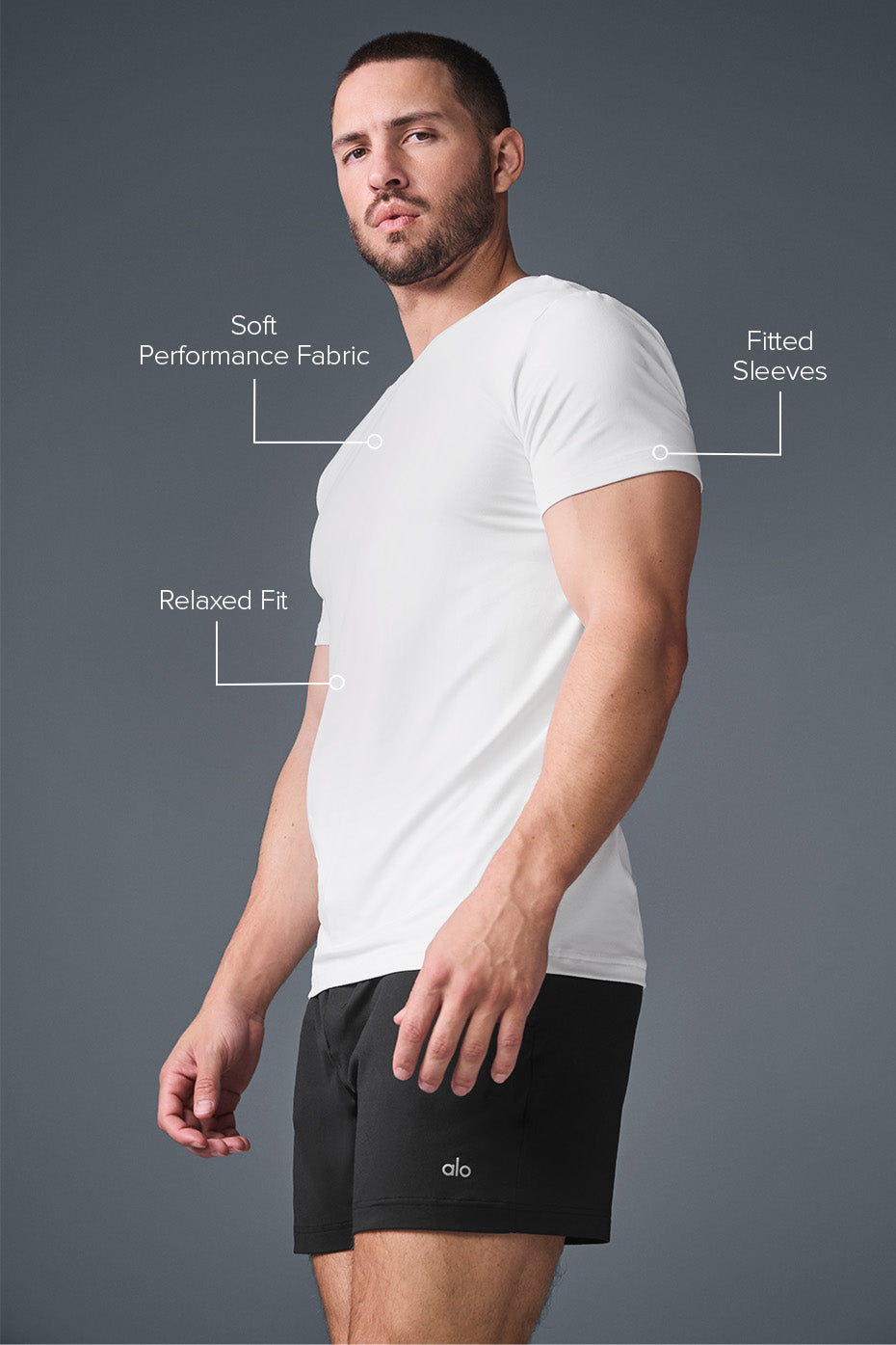 Conquer Reform Crewneck Short Sleeve - White product image 2, provided for visual reference and product detail review