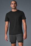 Conquer Reform Crewneck Short Sleeve - Black product image 1, provided for visual reference and product detail review