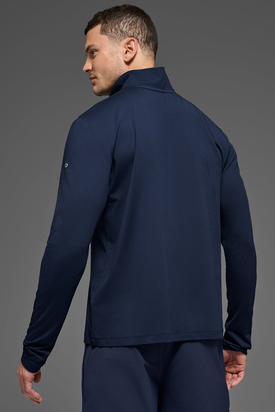 Conquer 1/4 Zip Reform Long Sleeve - Navy product image 3, provided for visual reference and product detail review