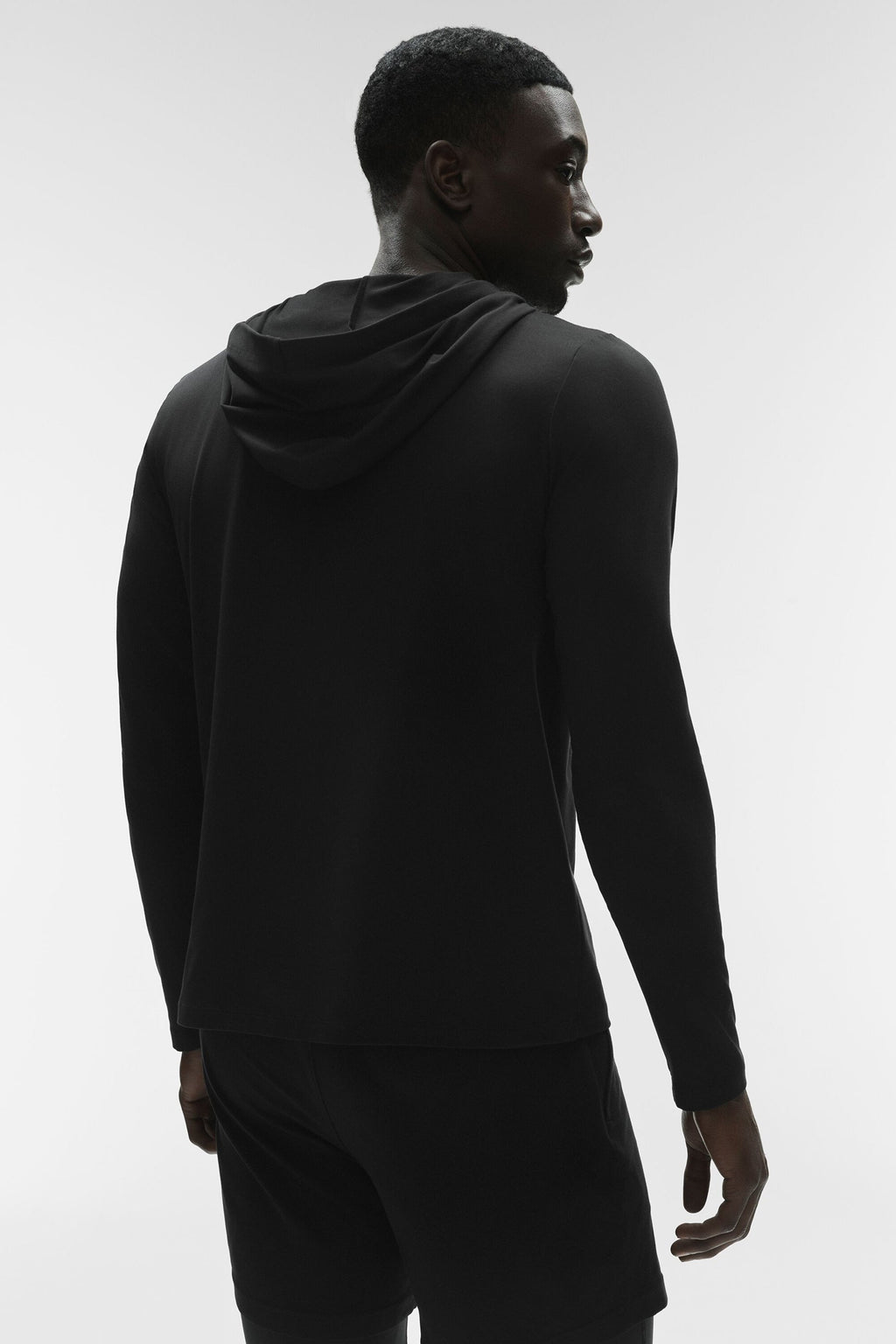 Conquer Reform Long Sleeve With Hood - Black product image 2, provided for visual reference and product detail review