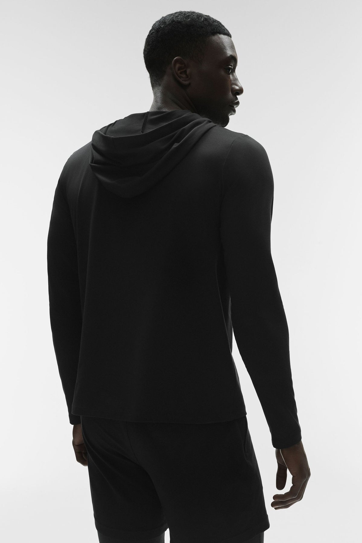 Conquer Reform Long Sleeve With Hood - Black product image 2, provided for visual reference and product detail review