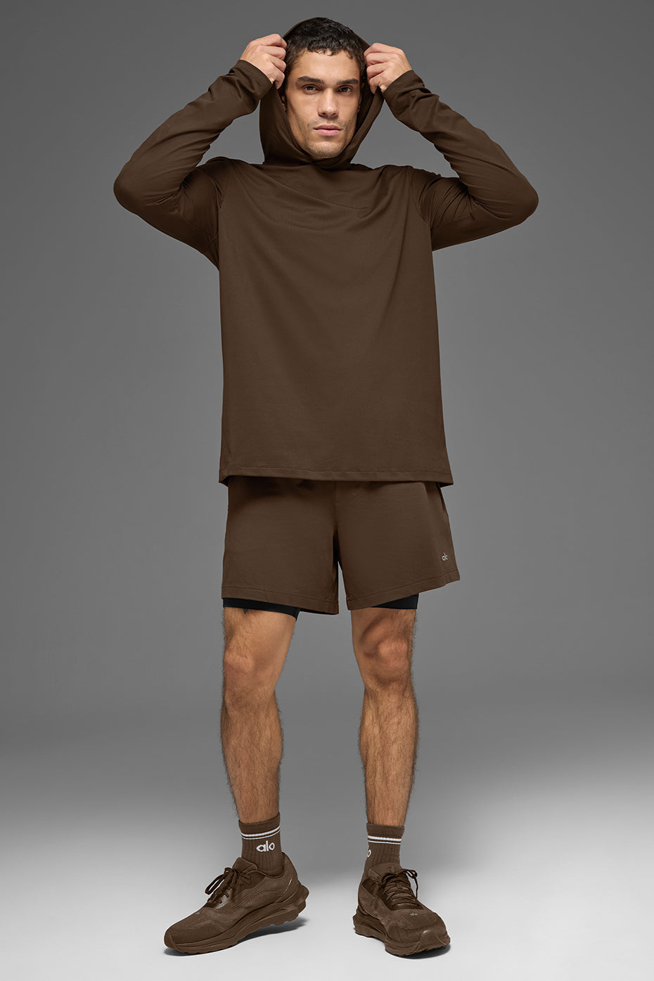 Conquer Reform Long Sleeve With Hood - Espresso product image 5, provided for visual reference and product detail review