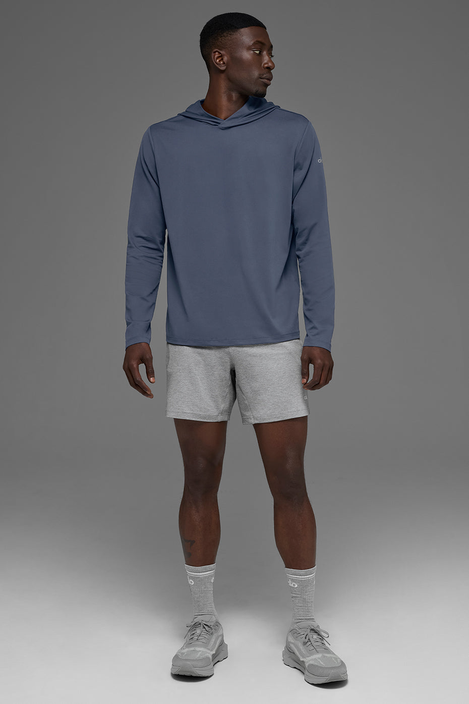 Conquer Reform Long Sleeve With Hood - Bluestone product image 5, provided for visual reference and product detail review