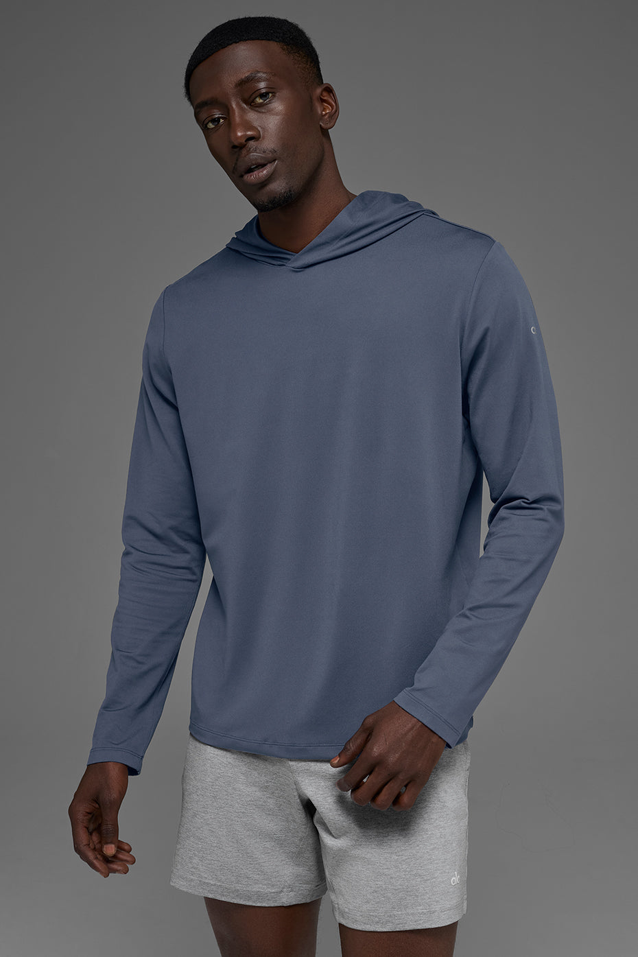 Conquer Reform Long Sleeve With Hood - Bluestone product image 1, provided for visual reference and product detail review