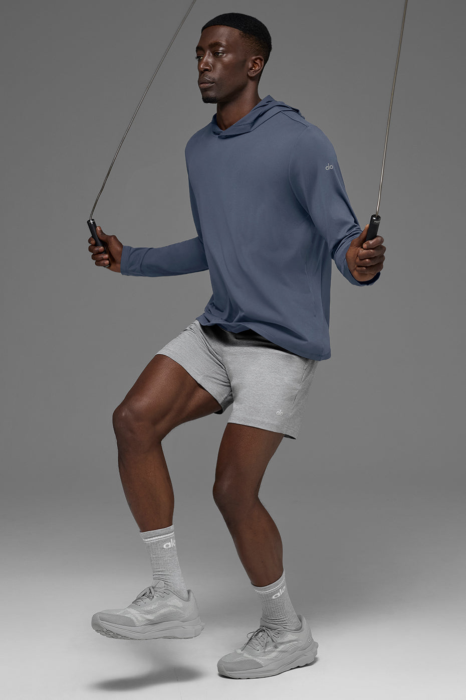 Conquer Reform Long Sleeve With Hood - Bluestone product image 4, provided for visual reference and product detail review