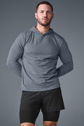 Conquer Reform Long Sleeve With Hood - Steel Grey product image 1, provided for visual reference and product detail review