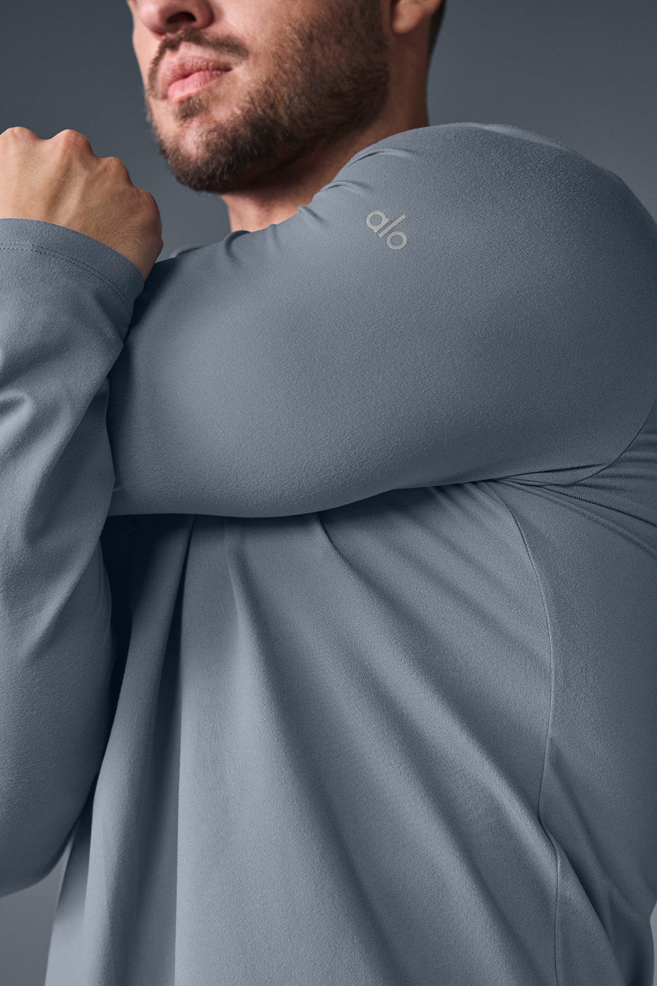 Conquer Reform Long Sleeve With Hood - Steel Grey product image 4, provided for visual reference and product detail review